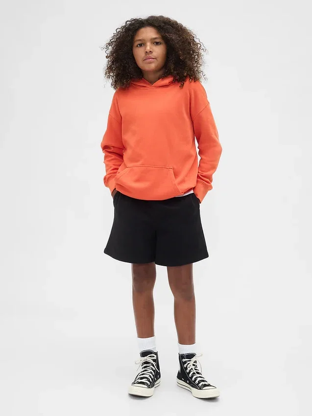Çocuk Vintagesoft Bol Kesim Kapüşonlu Sweatshirt