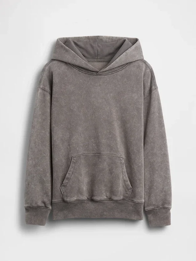 Çocuk Vintagesoft Bol Kesim Kapüşonlu Sweatshirt