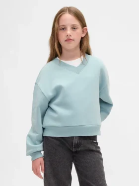 Çocuk Vintagesoft Bol Kesim V Yaka Sweatshirt