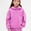 Çocuk Vintagesoft Bol Kesim Yama Kapüşonlu Sweatshirt