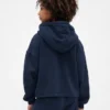 Çocuk Vintagesoft Bol Kesim Yama Kapüşonlu Sweatshirt