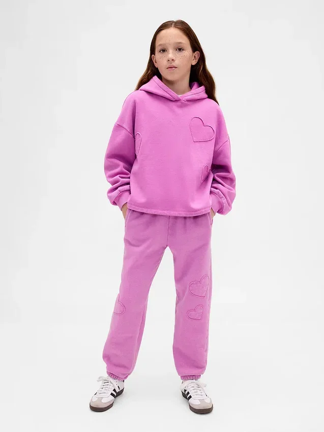 Çocuk Vintagesoft Bol Kesim Yama Kapüşonlu Sweatshirt