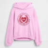 Çocuk Vintagesoft Büyük Boy Kalp Logolu Kapüşonlu Sweatshirt