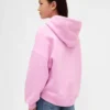 Çocuk Vintagesoft Büyük Boy Kalp Logolu Kapüşonlu Sweatshirt
