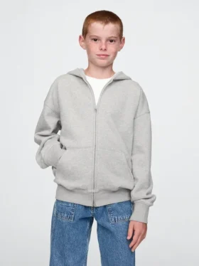 Çocuk Vintagesoft Fermuarlı Kapüşonlu Sweatshirt