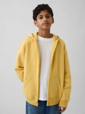 Çocuk Vintagesoft Fermuarlı Kapüşonlu Sweatshirt