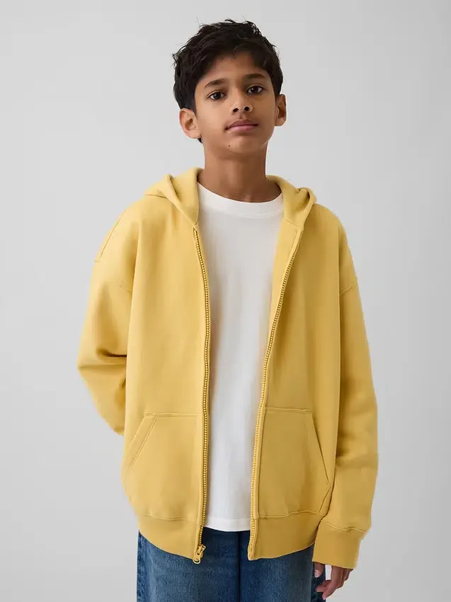Çocuk Vintagesoft Fermuarlı Kapüşonlu Sweatshirt