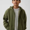 Çocuk Vintagesoft Fermuarlı Kapüşonlu Sweatshirt