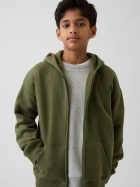 Çocuk Vintagesoft Fermuarlı Kapüşonlu Sweatshirt