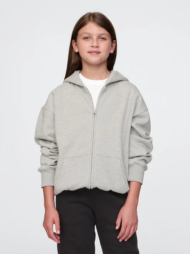 Çocuk Vintagesoft Fermuarlı Kapüşonlu Sweatshirt