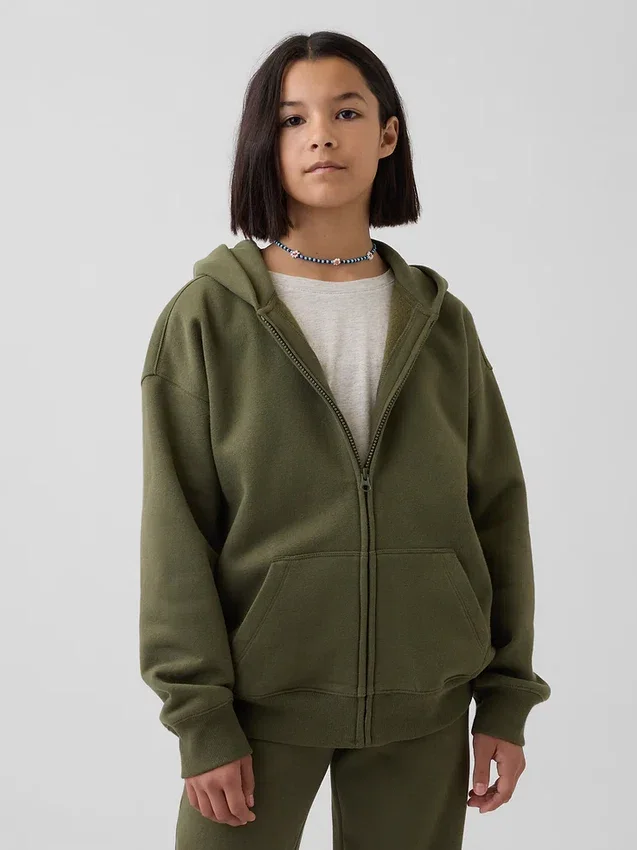 Çocuk Vintagesoft Fermuarlı Kapüşonlu Sweatshirt
