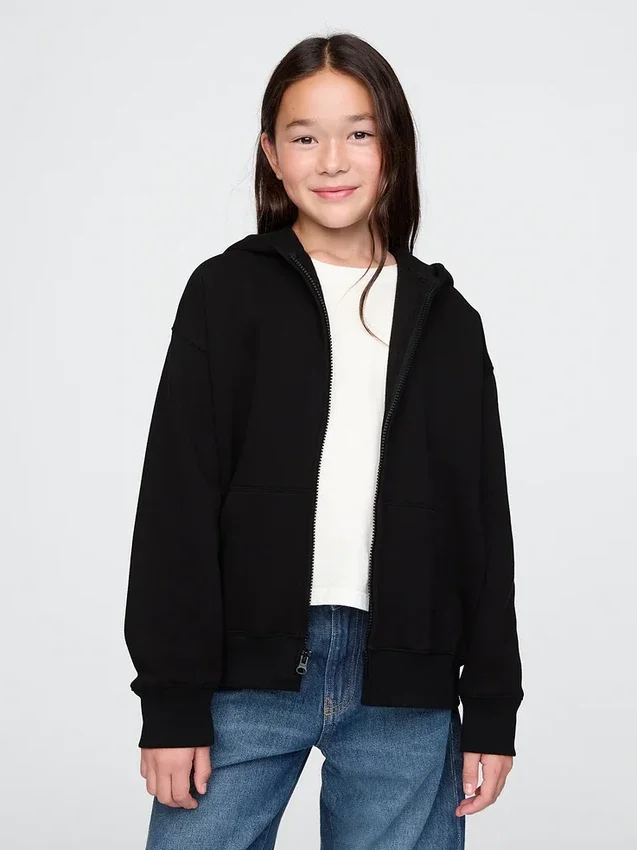 Çocuk Vintagesoft Fermuarlı Kapüşonlu Sweatshirt