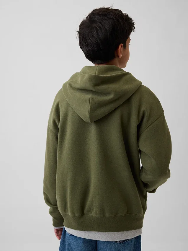 Çocuk Vintagesoft Fermuarlı Kapüşonlu Sweatshirt