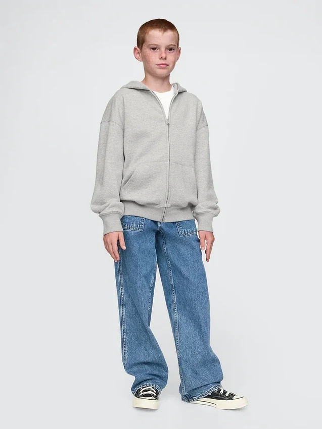 Çocuk Vintagesoft Fermuarlı Kapüşonlu Sweatshirt