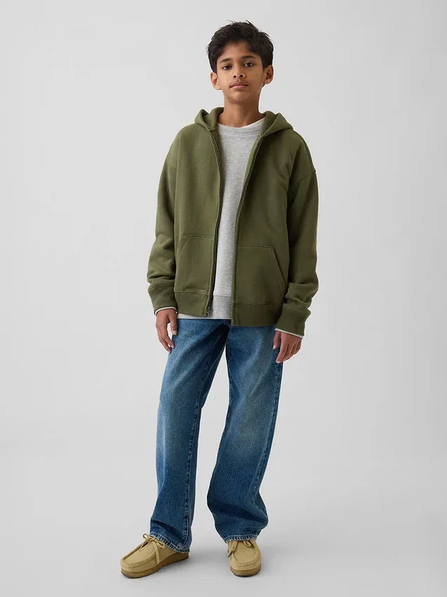 Çocuk Vintagesoft Fermuarlı Kapüşonlu Sweatshirt