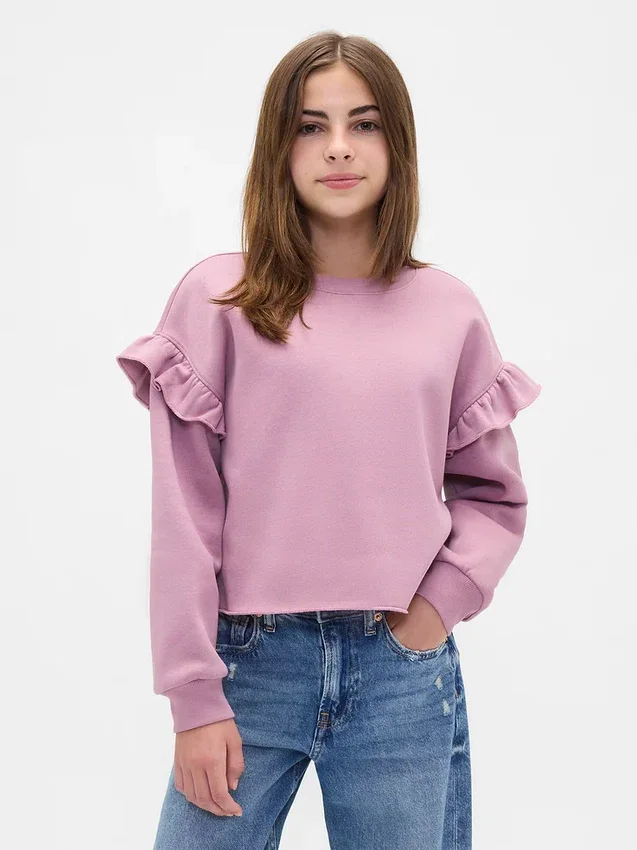Çocuk Vintagesoft Fırfırlı Sweatshirt