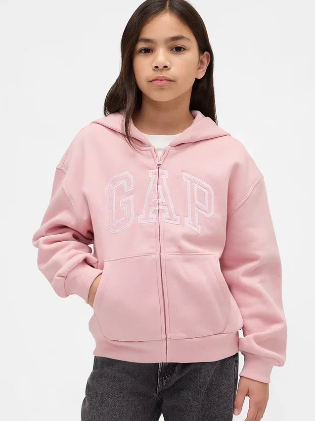 Çocuk Vintagesoft GAP Arch Logo Kapüşonlu Sweatshirt