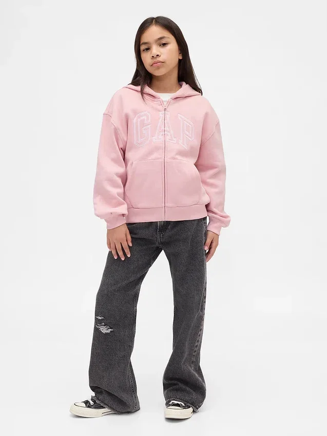 Çocuk Vintagesoft GAP Arch Logo Kapüşonlu Sweatshirt