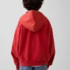 Çocuk Vintagesoft Gevşek Kesim Logolu Fermuarlı Kapüşonlu Sweatshirt