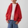 Çocuk Vintagesoft Gevşek Kesim Logolu Fermuarlı Kapüşonlu Sweatshirt