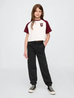 Çocuk Vintagesoft Gevşek Kesim Logolu Jogger Pantolon