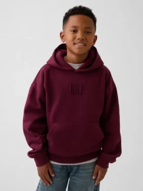 Çocuk Vintagesoft Gevşek Kesim Logolu Kapüşonlu Sweatshirt