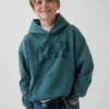 Çocuk Vintagesoft Gevşek Kesim Logolu Kapüşonlu Sweatshirt