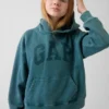 Çocuk Vintagesoft Gevşek Kesim Logolu Kapüşonlu Sweatshirt