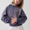 Çocuk Vintagesoft Gevşek Kesim Logolu Kapüşonlu Sweatshirt