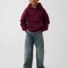 Çocuk Vintagesoft Gevşek Kesim Logolu Kapüşonlu Sweatshirt