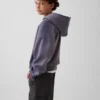 Çocuk Vintagesoft Gevşek Kesim Logolu Kapüşonlu Sweatshirt