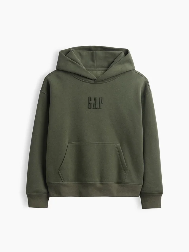 Çocuk Vintagesoft Gevşek Kesim Logolu Kapüşonlu Sweatshirt