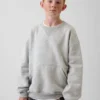 Çocuk Vintagesoft Gevşek Kesim Yuvarlak Yaka Cepli Sweatshirt