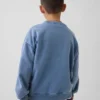 Çocuk Vintagesoft Gevşek Kesim Yuvarlak Yaka Cepli Sweatshirt