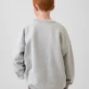 Çocuk Vintagesoft Gevşek Kesim Yuvarlak Yaka Cepli Sweatshirt