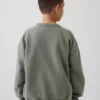 Çocuk Vintagesoft Gevşek Kesim Yuvarlak Yaka Cepli Sweatshirt