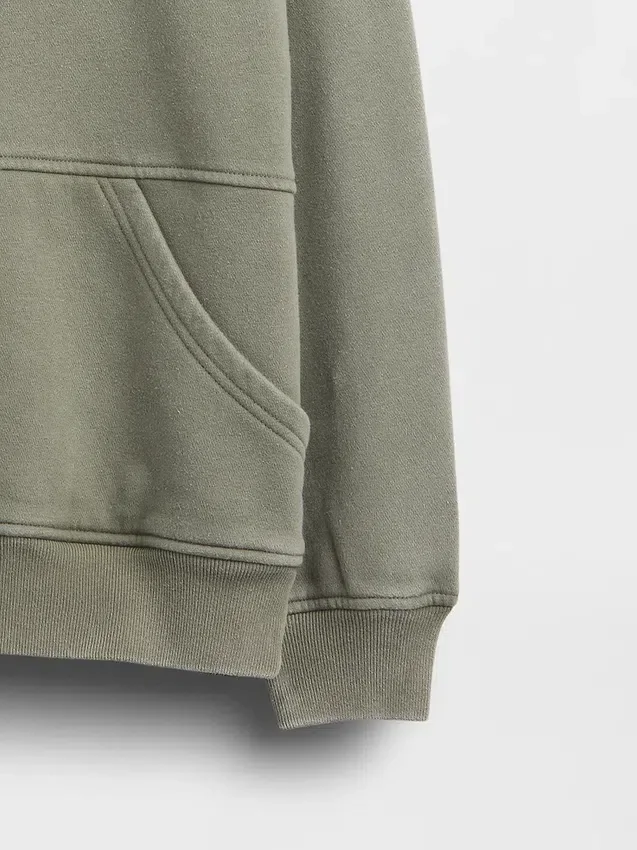 Çocuk Vintagesoft Gevşek Kesim Yuvarlak Yaka Cepli Sweatshirt