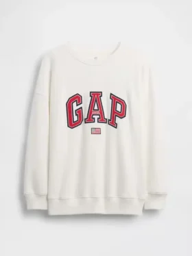 Çocuk Vintagesoft Havlu Kumaş Oversized Grafikli Sweatshirt