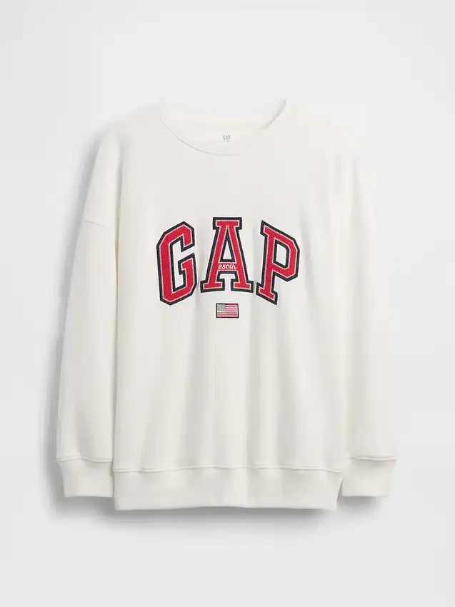 Çocuk Vintagesoft Havlu Kumaş Oversized Grafikli Sweatshirt