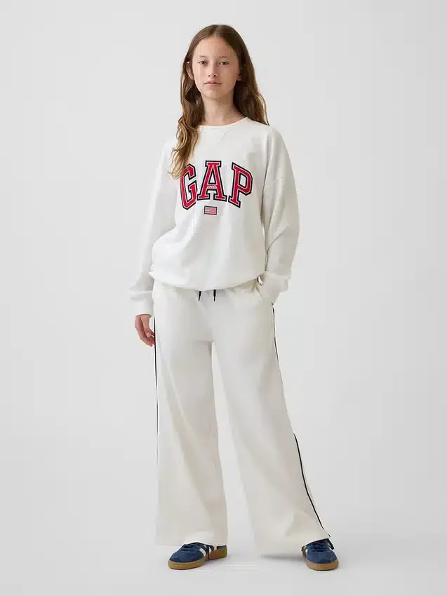 Çocuk Vintagesoft Havlu Kumaş Oversized Grafikli Sweatshirt