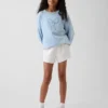 Çocuk Vintagesoft Havlu Kumaş Oversized Grafikli Sweatshirt