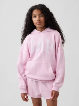 Çocuk Vintagesoft Havlu Kumaş Oversized Kapüşonlu Sweatshirt