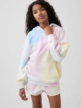 Çocuk Vintagesoft Havlu Kumaş Oversized Kapüşonlu Sweatshirt
