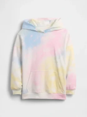 Çocuk Vintagesoft Havlu Kumaş Oversized Kapüşonlu Sweatshirt