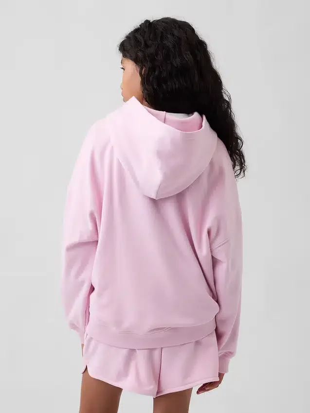 Çocuk Vintagesoft Havlu Kumaş Oversized Kapüşonlu Sweatshirt