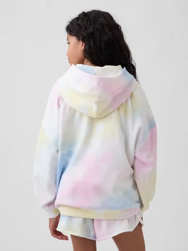Çocuk Vintagesoft Havlu Kumaş Oversized Kapüşonlu Sweatshirt