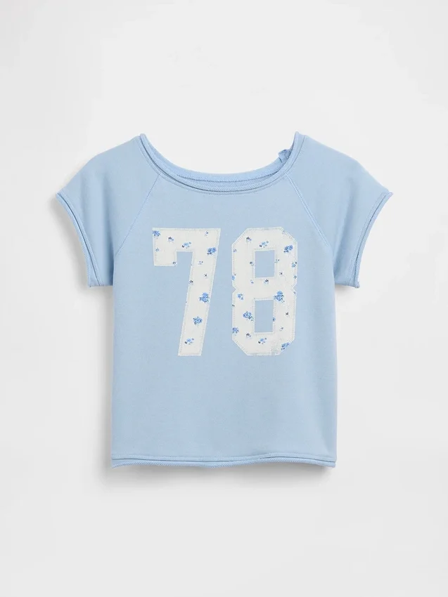 Çocuk Vintagesoft Havlu Kumaş Raglan Desenli Sweatshirt