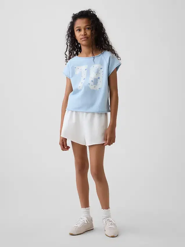 Çocuk Vintagesoft Havlu Kumaş Raglan Desenli Sweatshirt