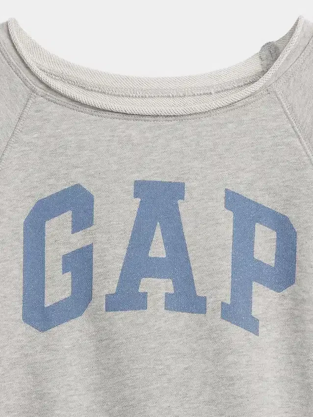 Çocuk Vintagesoft Havlu Kumaş Raglan Desenli Sweatshirt