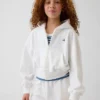 Çocuk Vintagesoft Havlu Kumaşlı Kama Kesim Fermuarlı Kapüşonlu Sweatshirt